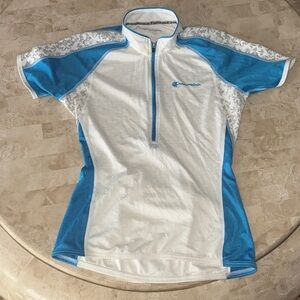 Cannondale White and Blue Cycling Top - S